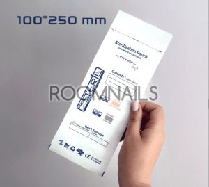 КРАФТ ПАКЕТИ ЗА СТЕРИЛИЗАТОР С ГОРЕЩ ВЪЗДУХ 100/250 ММ БЕЛИ С ИНДИКАТОР-100 БР.